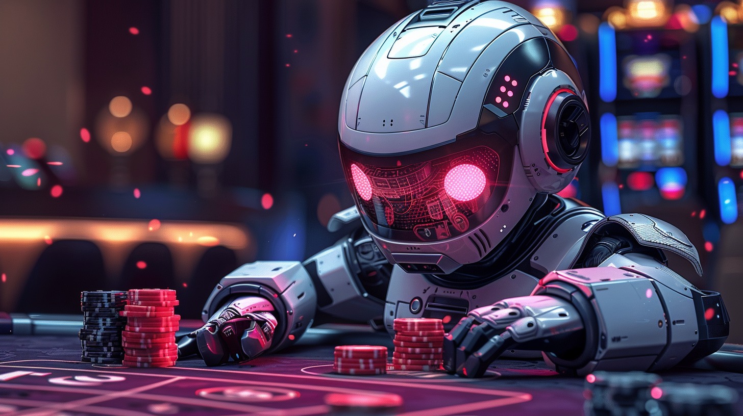 AI bot sitting at an online casino